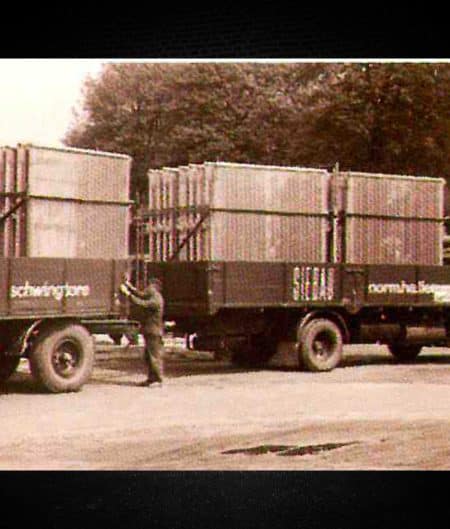 Historie - Verladung der Siebau Garagentore