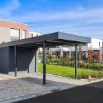Carport mit Gerätehaus