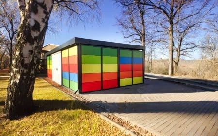 Fahrradeinhausung für einen Kindergarten