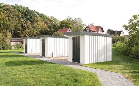 PGH Gerätehaus Metall für Wohnanlage