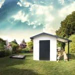 Siebau SGH Gerätehaus mit Satteldach und seitlichem Schleppdach