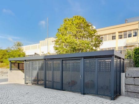 Fahrradeinhausung und Mülltonneneinhausung