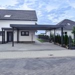 Carport für 2 Stellplätze mit Vordachanbau