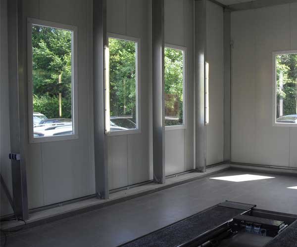 Fenster der Siebau Gewerbehallen